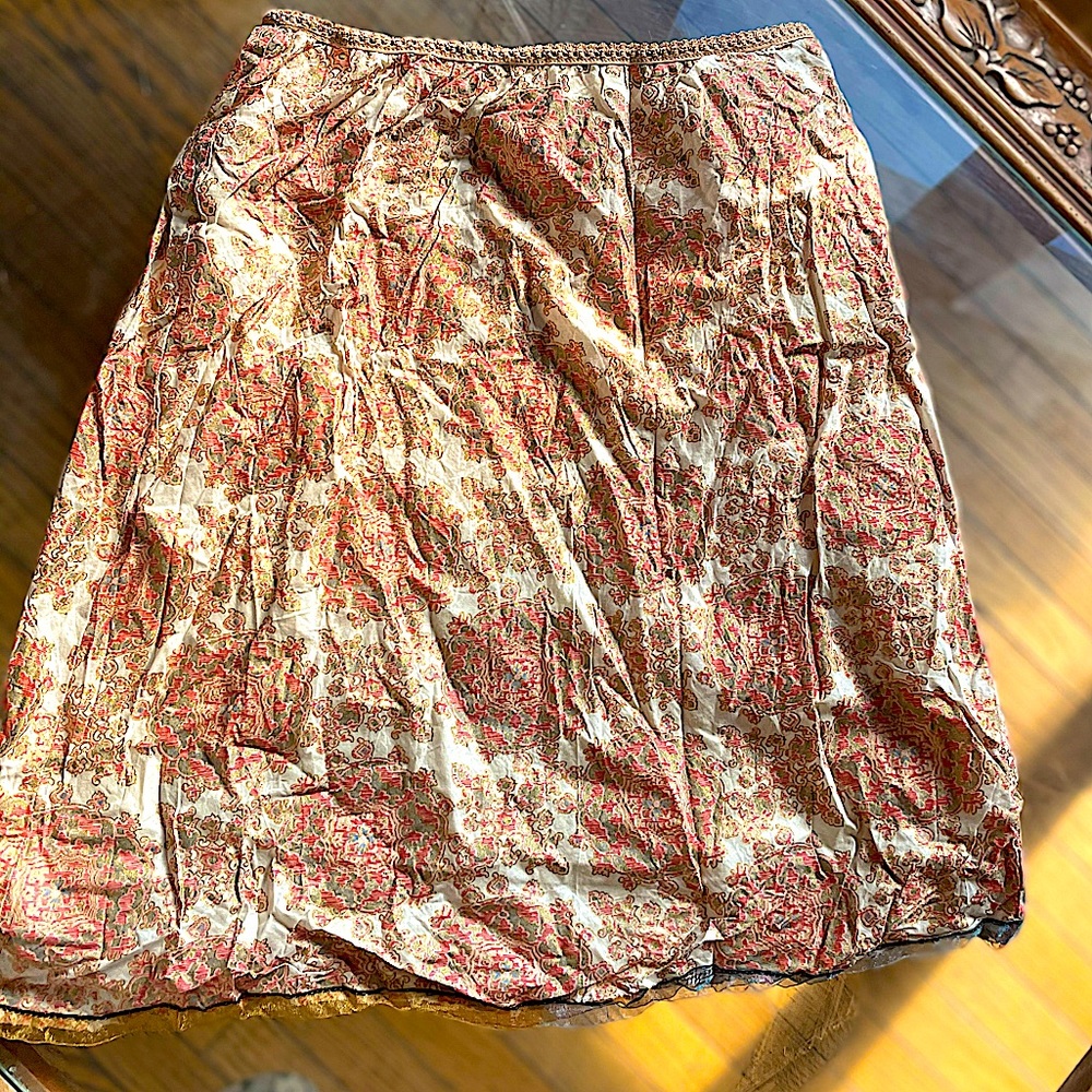 Mid length Gold Skirt